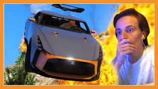 რეაქციები ავარიებზე ! ახალი GTR აფეთქდა | GTA5 CAR CRASH