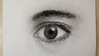 How to draw an eye for beginners, pencil drawing eye, easy sketches eyes