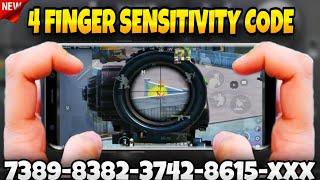 NEW 3.3 UPDATE  PUBG/BGMI 4 FINGER SENSITIVITY CODE GYROSCOPE| BGMI SENSITIVITY CODE!!