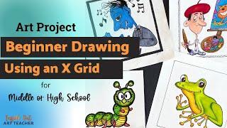 Easy High School Art Lesson for Teaching Beginner Artists How to Draw