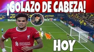 GOLAZO DE CABEZA VEAN!!! |LUIS DIAZ HOY PARTIDAZO LIVERPOOL 6-1 SPORTING PRAHA