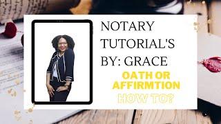 How To Fill Out an Oath or Affirmation by Notary Public with Acceptance of Office