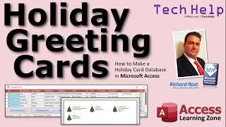 Holiday Greeting Card Mailing List Database for Microsoft Access. Christmas, Hanukah, Kwanzaa, etc.