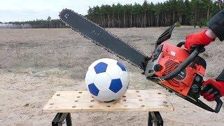 EXPERIMENT: CHAINSAW VS SOCCER BALL