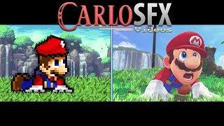 comparison Super Mario Odyssey Trailer 2   Retro Pixels Version