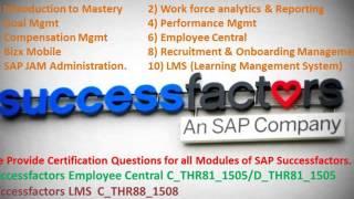 SAP Successfactors Training