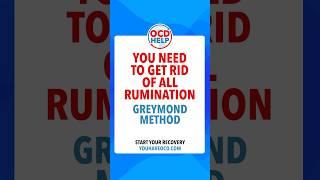 You need to get rid of all rumination in OCD #ocdawareness #ocdrecovery #pureo #HOCD #ROCD #metaocd