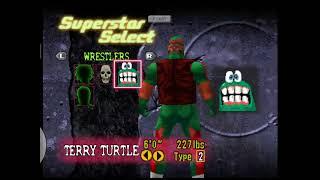 WWF NO MERCY CAWS TOM & TERRY TURTLE/The Toxic Turtles & KOWABUNGA (2 Separate) KOWABUNGA Wrestlers