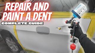 COMPLETE GUIDE to repair and paint a small dent in your car!