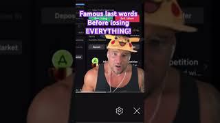 Idiot Trader Gets LIQUIDATED! #trading