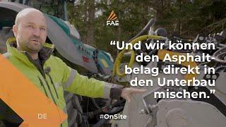 FAE OnSite: Lener Hackgut Asphaltrecycling-Erfolg mit der FAE MTH/HP