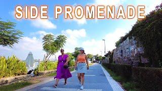 SIDE ALL HOTELS PROMENADE / Beach / Walking tour 4K TURKIYE September 2024 #side #turkey #beach