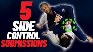 5 Submissions From Side Control  (Every White Belt) MUST Know