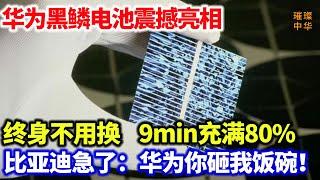 华为黑鳞电池震撼亮相！终身不用换，9分钟充满80%，比亚迪急了：华为你砸我饭碗！#中国制造 #华为  #黑鳞电池