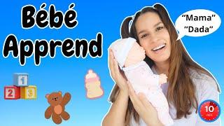 French Baby learning educational video, First Words, Milestones, Nursery Rhymes for babies