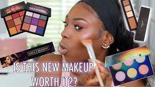 TRYING NEW MAKEUP IVE SEEN EVERYWHERE! (INCLUDING THE FAILS) JLO x INGLOT, HUDA BEAUTY & MORE