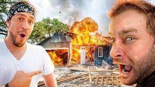 The Boys BLEW up a HOUSE (VLOG)