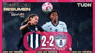 Resumen y goles | Monterrey 2-2 Pachuca | Liga MX Femenil - J11 CL2025 | TUDN