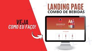 Landing Page para Vender Bebidas | Landing Page com King Composer