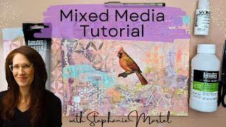 Mixed Media Art Collage Tutorial : Creating "Whisper"