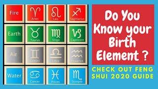 Find Your Feng Shui Birth Element [#FengShuiElement | Chinese Zodiac Signs, Birth Color, Chart]