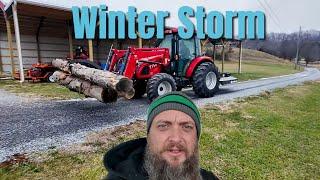 A RARE Kind Of Winter Storm Hits The Farm