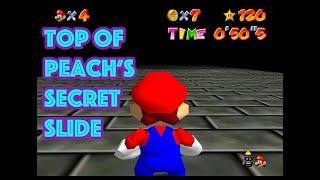 GETTING ON TOP OF PEACH'S SECRET SLIDE | Mario 64 - 3D All-Stars