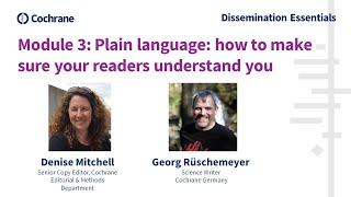 Module 3 presentations for Cochrane Training website