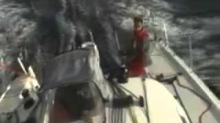 Adriatic BOXX class 40 sailing downwind in wind force 6-7.flv