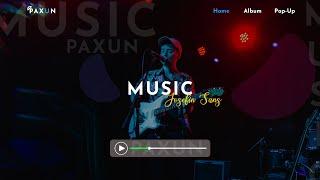 How to create a Music Website Using HTML CSS and JavaScript | Simple Music Website #newtoyou