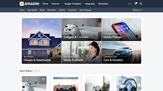Amazen - Responsive Affiliate & Classified Ads Blogger Template
