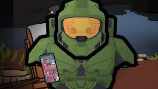 RimWorld: Master Chief catches you using Shella Wallpapers mod