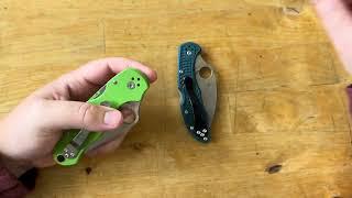 Spyderco Para 3 vs The Delica 4