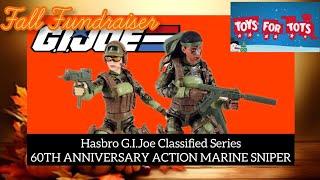  FALL FUNDRAISER  HASBRO G.I.JOE CLASSIFIED SERIES 60th Anniversary Action Marine Sniper