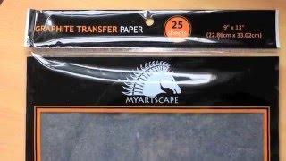 Graphite Transfer Paper by MyArtscape review