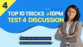 Top 10 tricks @10 Pm - Test 4  discussion