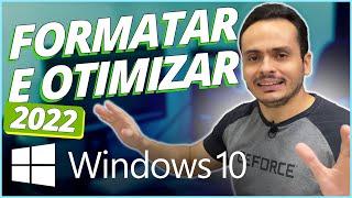 TUTORIAL DE COMO FORMATAR COM WINDOWS 10 MAIS OTIMIZAÇÕES E MUITAS DICAS ATUALIZADO 2022