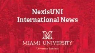 NexisUNI: International News