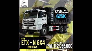 FOTON ETX N 6X4 DUMPTRUCK 10WHEELER