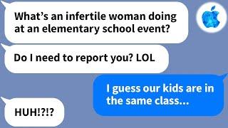【Apple】Ex husband sees his infertile ex wife at a school sports festival...