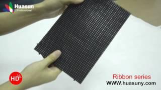 Ultra Thin Soft LED Screen Rubber Flexible LED Screen Ribbon Flexibible LED Display (By Huasun)