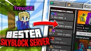 Der BESTE Skyblock Server für MCPE!  Minecraft Bedrock ( PS4 , XboxOne , Switch , PE , Win10 )