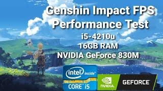 Genshin Impact Game Performance on HP Pavillion 14 Notebook || i5-4210u 16GB RAM NVIDIA GeForce 830M