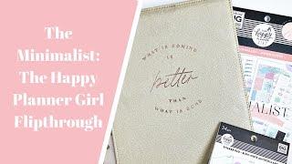 The Minimalist- Happy Planner Girl Flipthrough