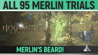 Hogwarts Legacy - All 95 Merlin Trials  Merlin's Beard! Trophy / Achievement Guide