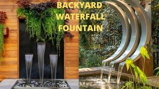 Backyard Waterfall Fountain Design and Ideas/Garden Waterfalls/Landscape Ideas 2022.