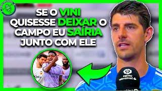 COURTOIS SAI EM DEFESA DE VINI JR CONTRA TORCIDA DO VALENCIA