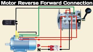 Single Phase Motor Reverse Forward Wiring Connection @MianElectric