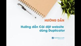 Hướng dẫn Cài đặt website dùng Duplicator