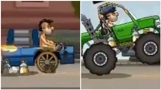 Hill Climb Racing 2: BUS vs MONSTER TRUCK DRAG RACE